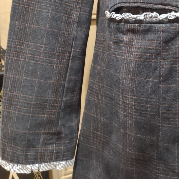 Free People Plaid & Paisley Jacket with kick-pleat - Picture 11 of 17